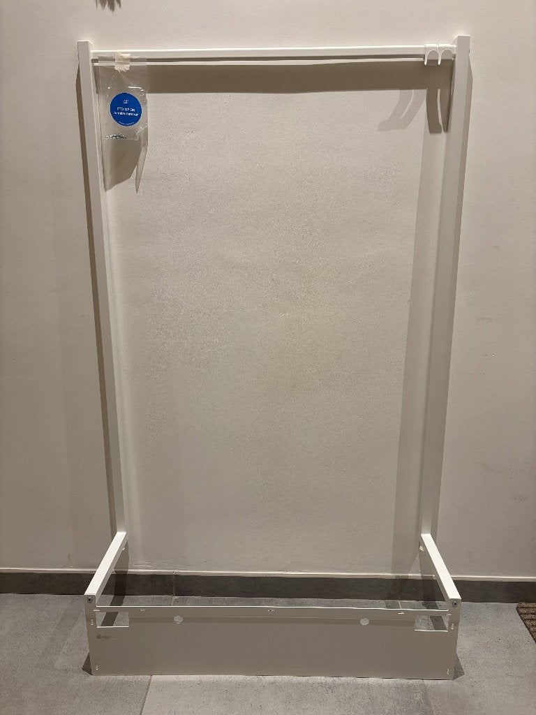 Aanbouwkledingroede - wit - 80x115 cm, Kleding | Dames, Ophalen, Zo goed als nieuw