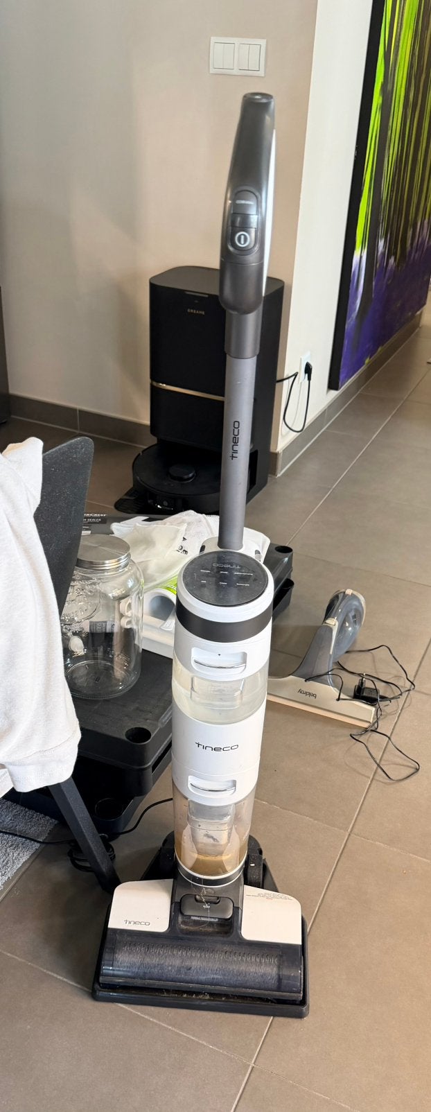 Aspirateur Tineco avec fonction balai, Electroménager, Aspirateurs, Réservoir, Autres marques, Enlèvement, Utilisé