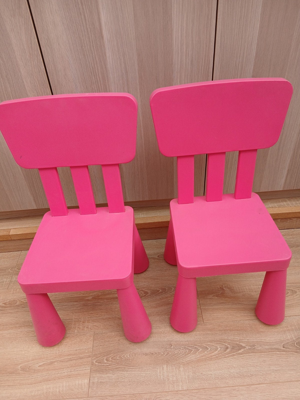 4 stoeltjes Ikea plus gratis tafel, Enlèvement, Utilisé