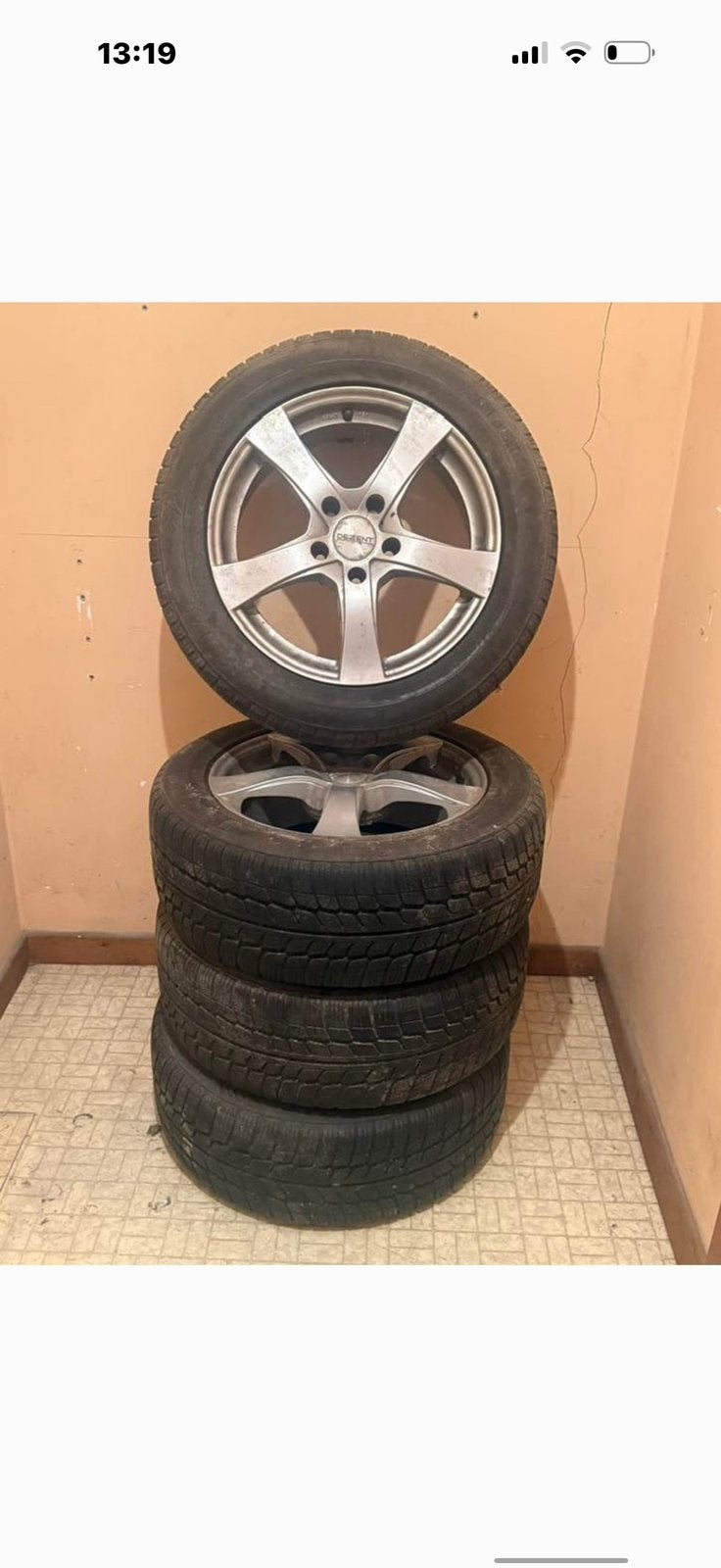 4 pneus hiver Sunny 225/55 R17 sur jantes alu DEZENT 5120, Enlèvement, Pneus hiver, Pneu(s)