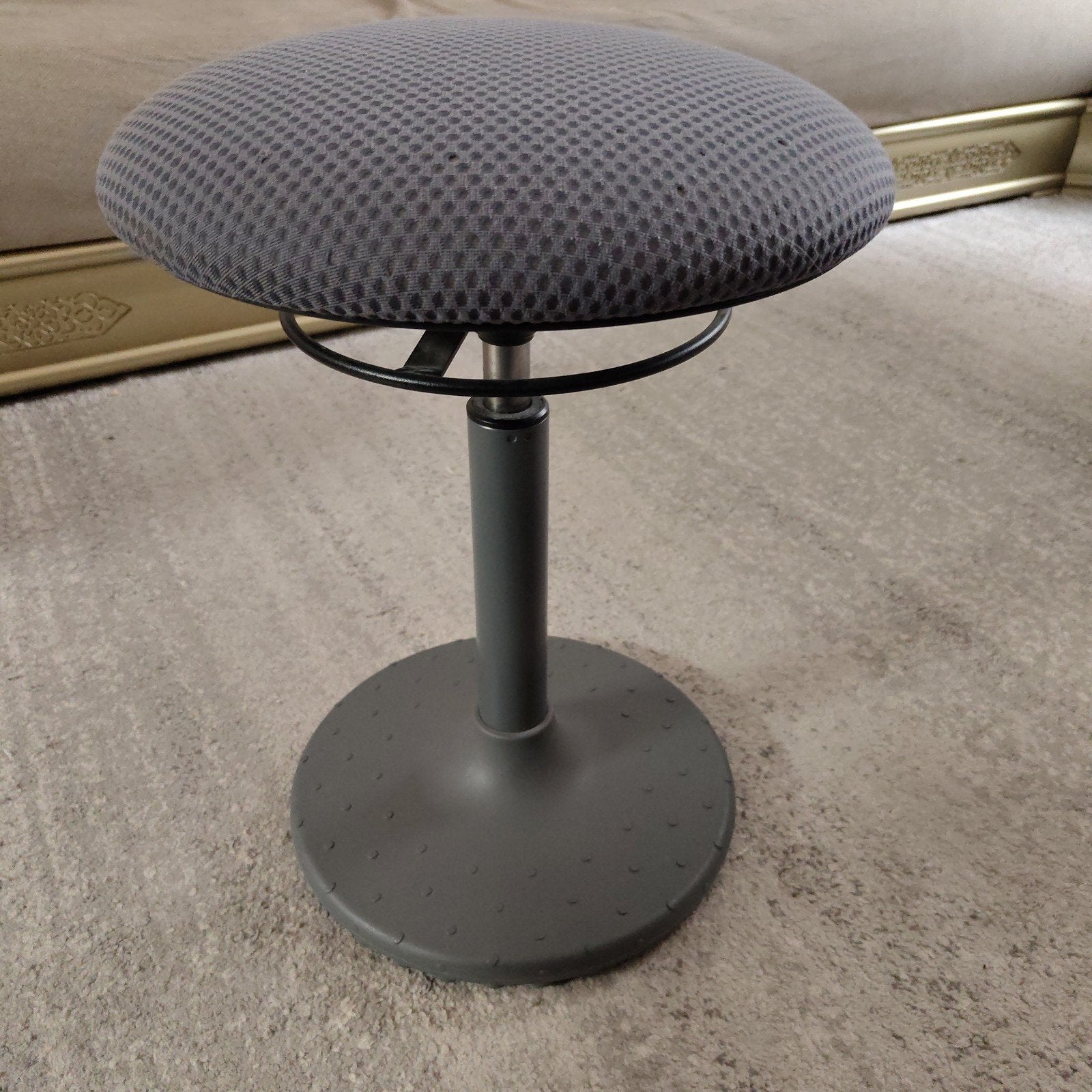 Tabouret ergonomique, Gris, Tabouret de bureau, Comme neuf, Enlèvement