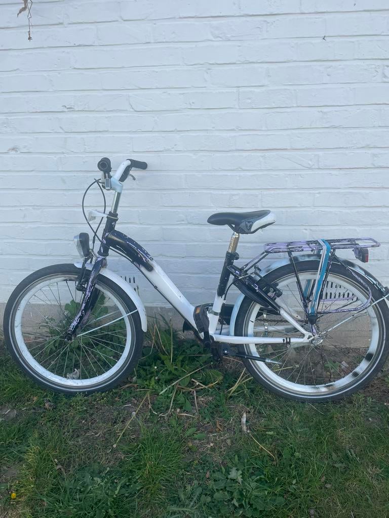 Meisjesfiets 22 inch, Enlèvement, Utilisé, Frein à rétropédalage, 22 pouces