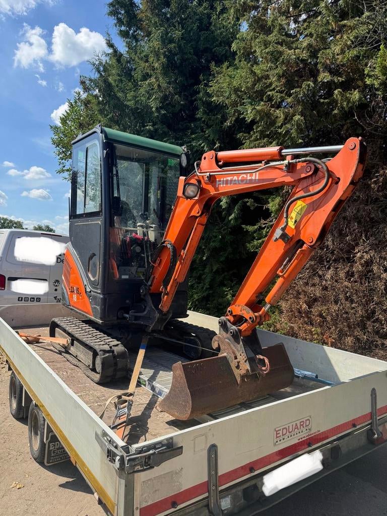 Hitachi minigraver, Ophalen