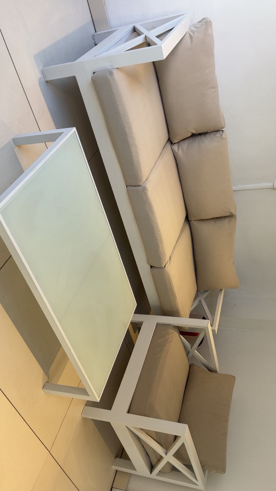 Complete loungeset+ Tafel €250, Tuin en Terras, Ophalen, Zo goed als nieuw