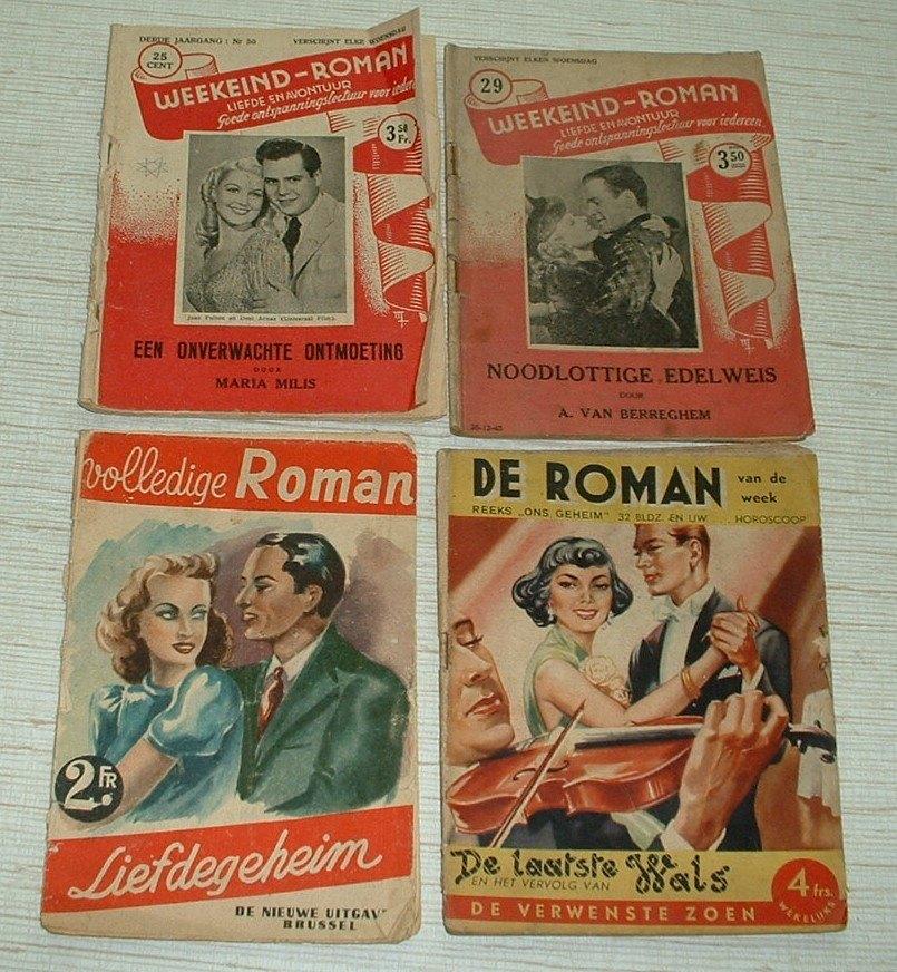 diverse pulp romans jaren 1940 -1950, Ophalen of Verzenden, Gelezen, Diverse auteurs, België