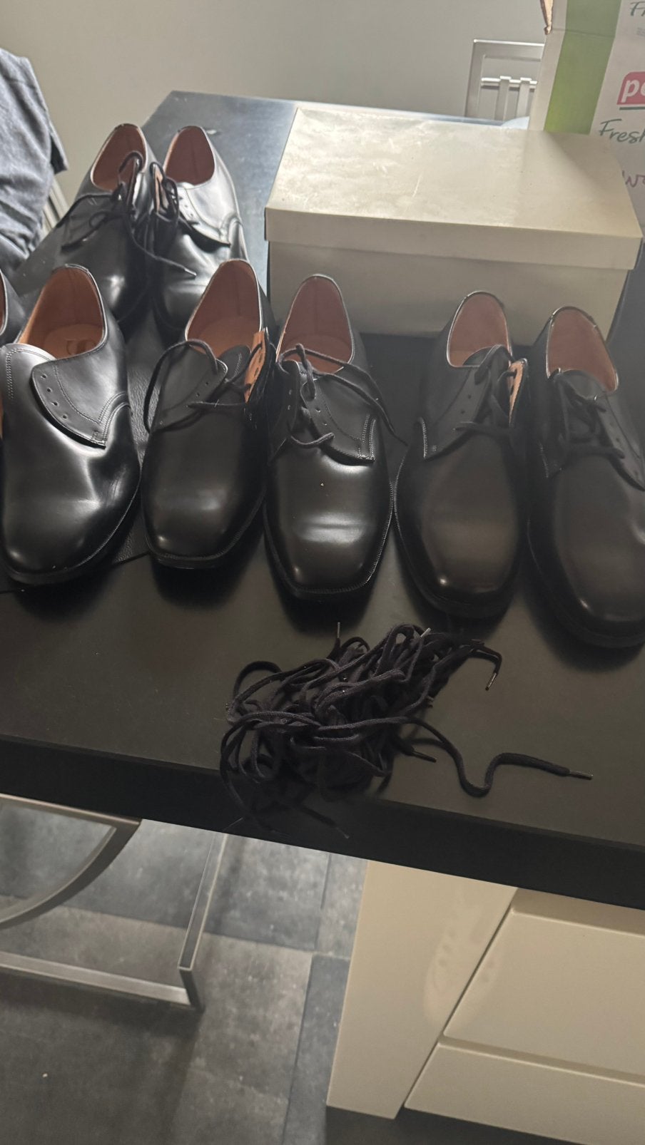 Ledere militair schoenen zwart, Kleding | Heren, Ophalen of Verzenden, Zo goed als nieuw, Zwart
