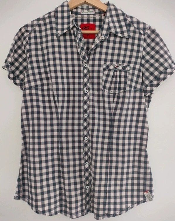 Tof hemdje s.Oliver maat: 36. Kan ook als vestje met top, Kleding | Dames, Blouses en Tunieken, Blauw, S. Oliver, Ophalen of Verzenden