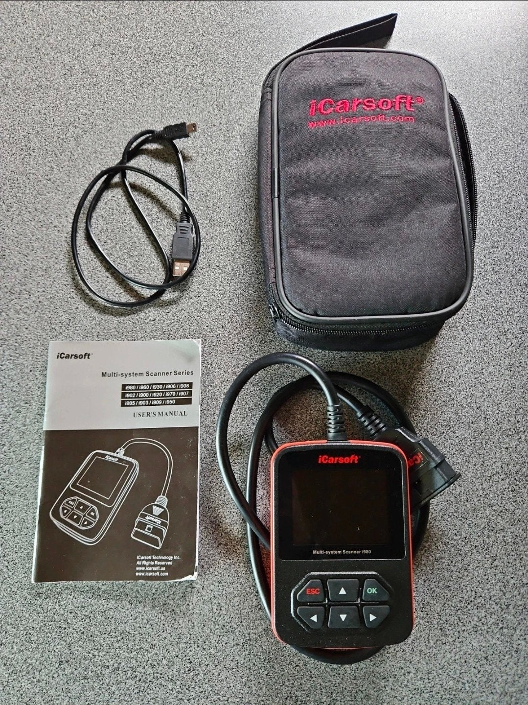 iCarsoft i980 Multi-system OBD2 Scanner voor Mercedes, Enlèvement ou Envoi, Comme neuf