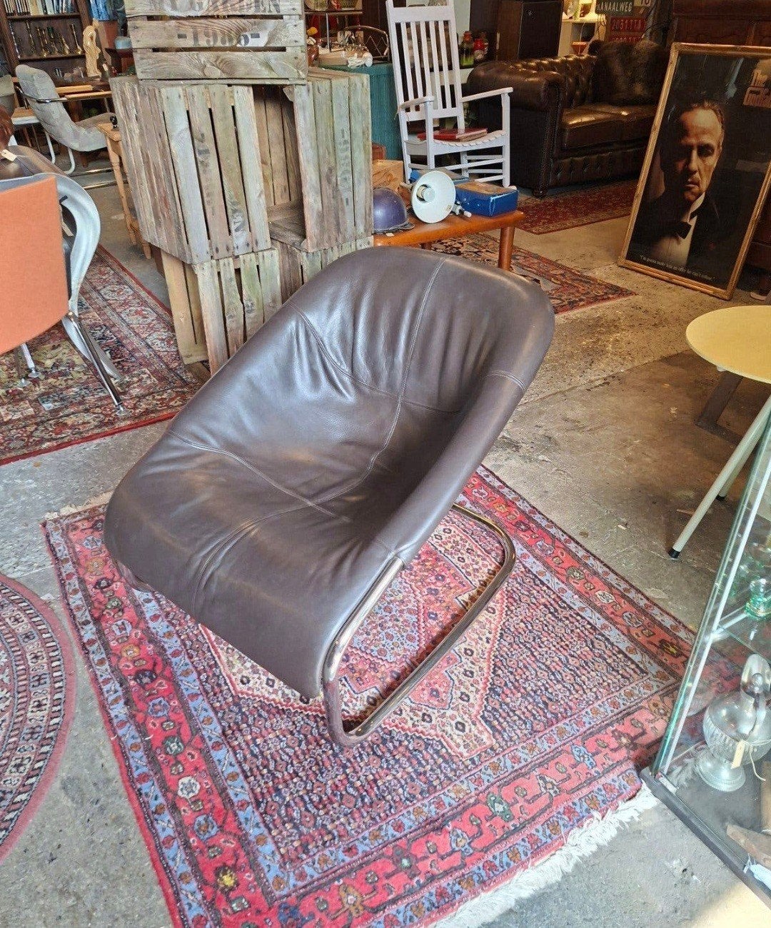 Minotti cortina lounge fauteuil, Ophalen, Zo goed als nieuw, Design
