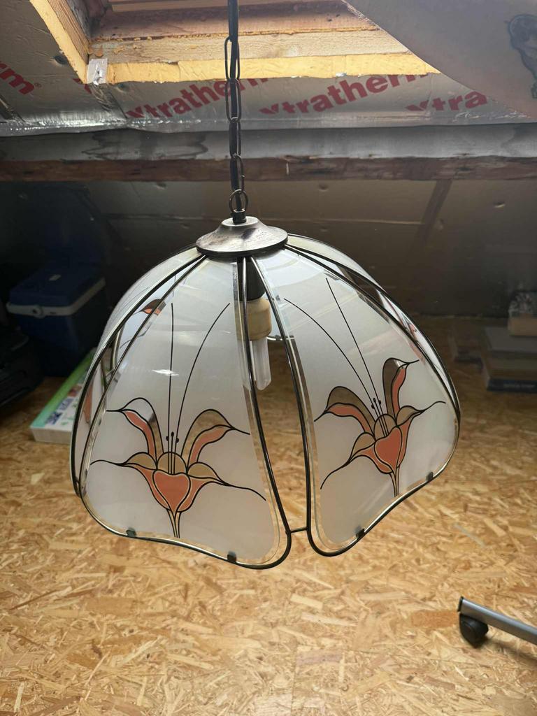 Hanglamp in glas , vintage , retro …, Ophalen, Glas