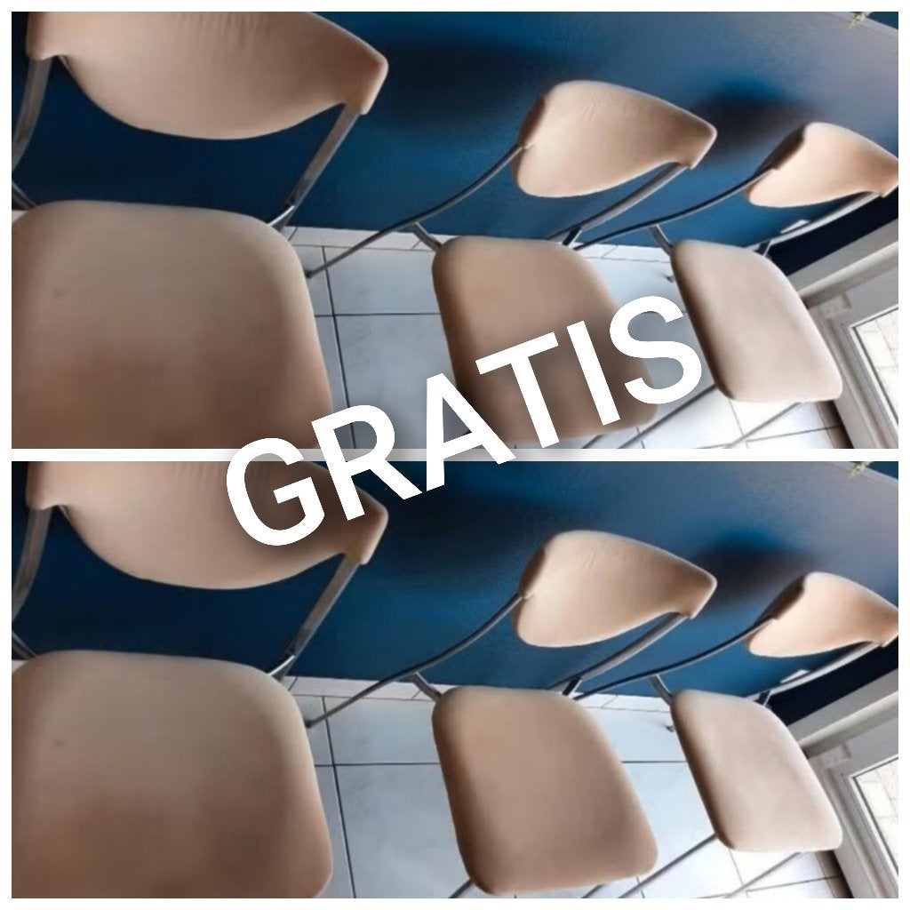 6 chaises de salle à manger GRATUITES, Maison & Meubles, Autres couleurs, Enlèvement, Métal, Cinq, Six Chaises ou plus