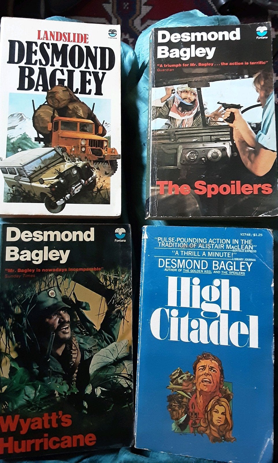 4 x Desmond Bagley in English, Livres, Aventure & Action, Enlèvement ou Envoi