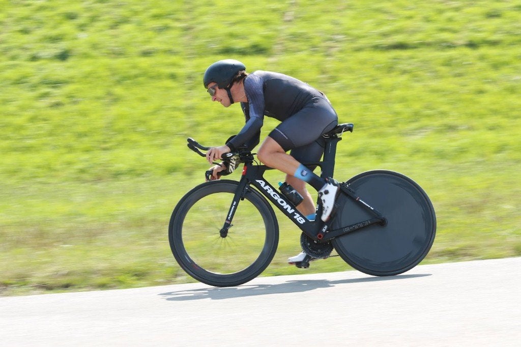 ARGON E117 TT, Zipp 404+Super 9 | Power2Max | eTap | Maat S, Ophalen, Argon, Frame, Zo goed als nieuw