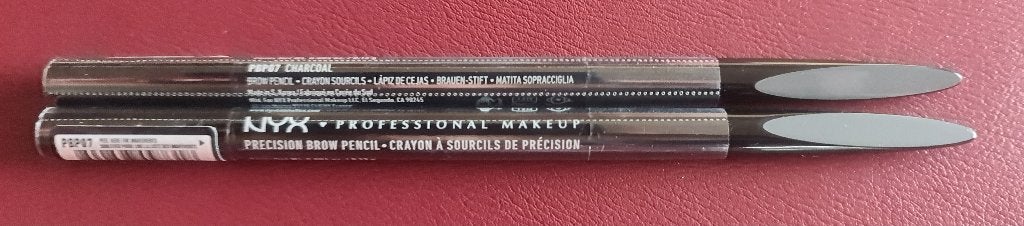 2 NYX Professional Make-up - Precision wenkbrauwpotloden, Ophalen of Verzenden, Nieuw, Zwart, Make-up