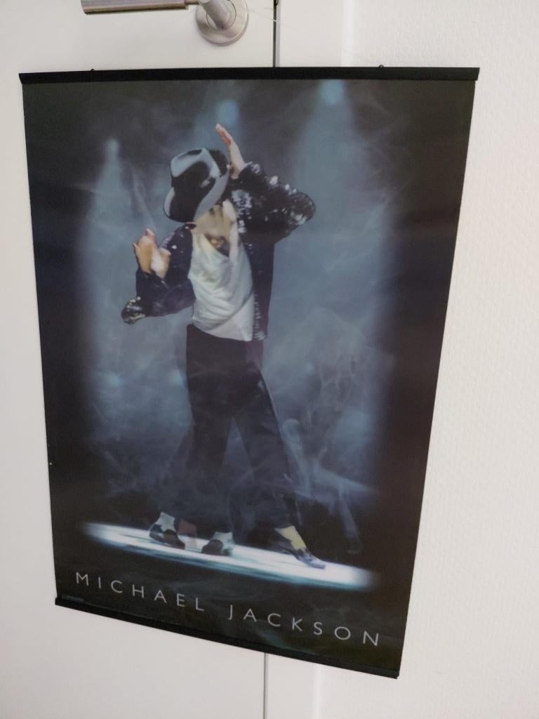 poster Michael Jackson, Verzamelen, Ophalen, Zo goed als nieuw, Rechthoekig Staand, Muziek