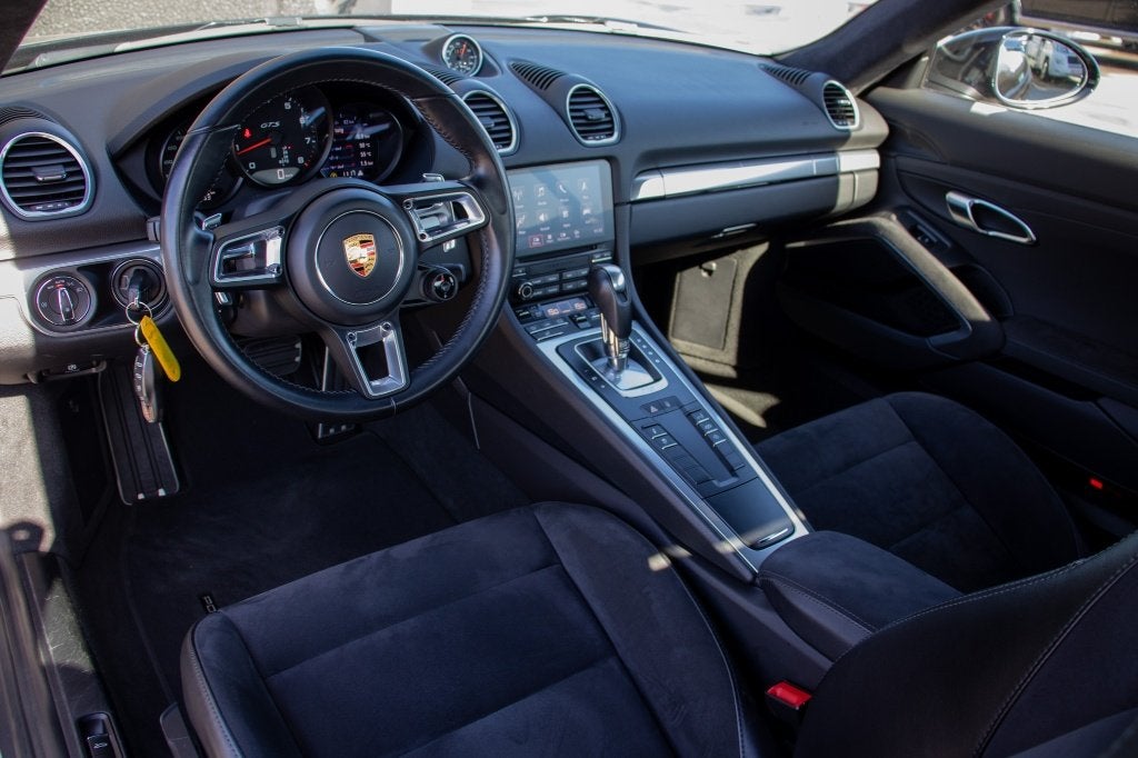 Porsche 718 Cayman GTS 2.5 Turbo 366PK PDK SPORTCHRONO, Auto's, Automaat, Achterwielaandrijving, Zwart, Bedrijf