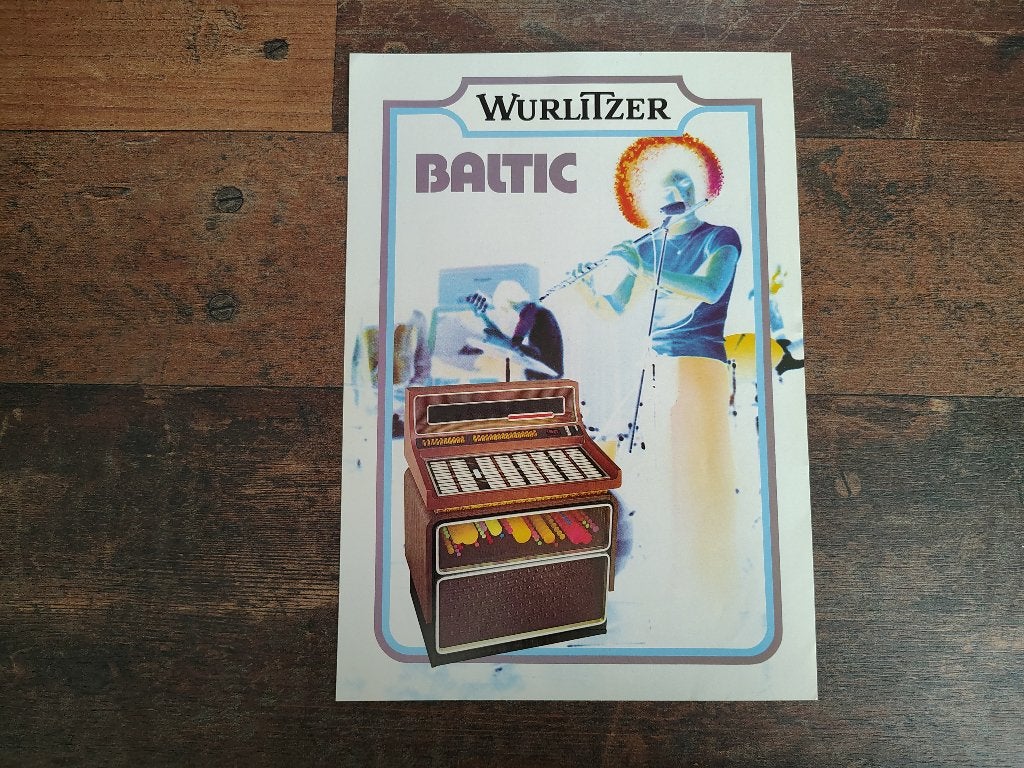 Flyer: Wurlitzer Baltic II (1976) jukebox, Verzenden, Wurlitzer
