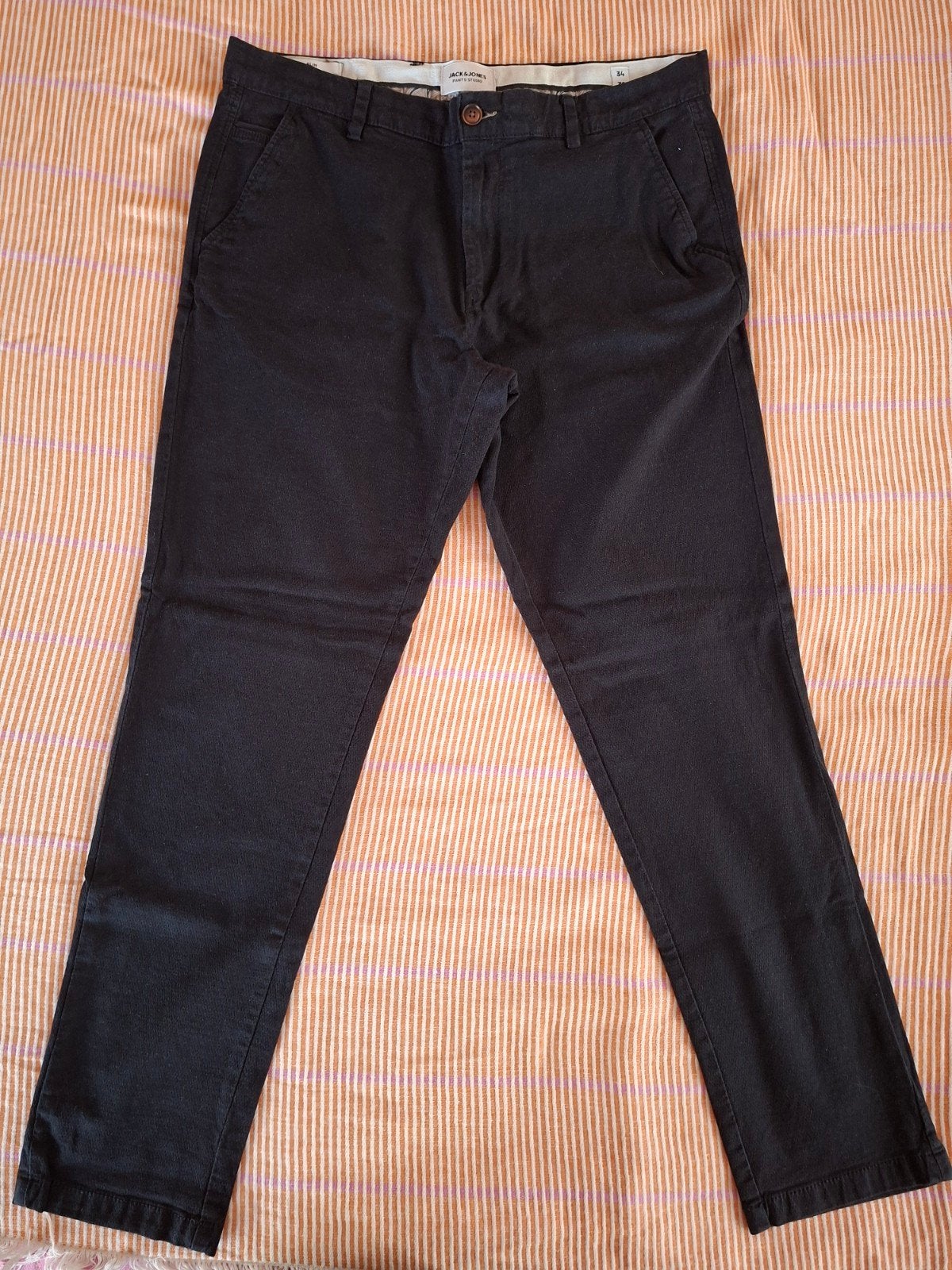 Zwarte broek Jack and Jones maat 32-34, Noir, Jack&Jones., Comme neuf, Enlèvement