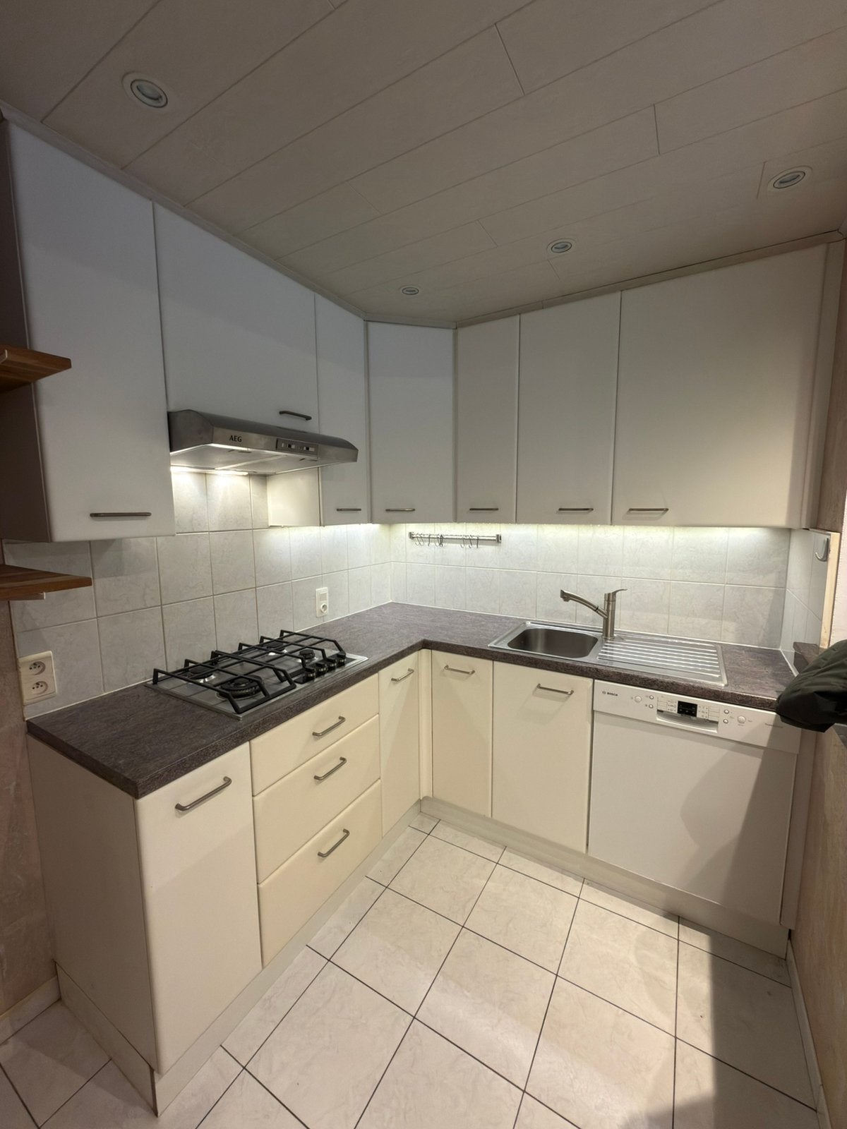 Keuken te koop!, Ophalen, Gebruikt, Wit, Hoekkeuken