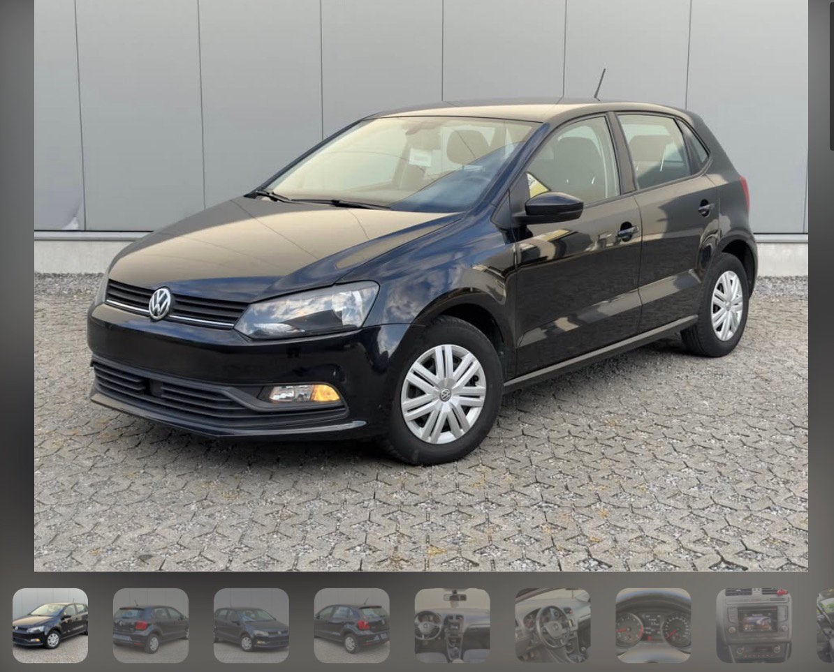 Volkswagen Polo Bleumotion, Auto's, Voorwielaandrijving, Stof, Euro 6, Zwart