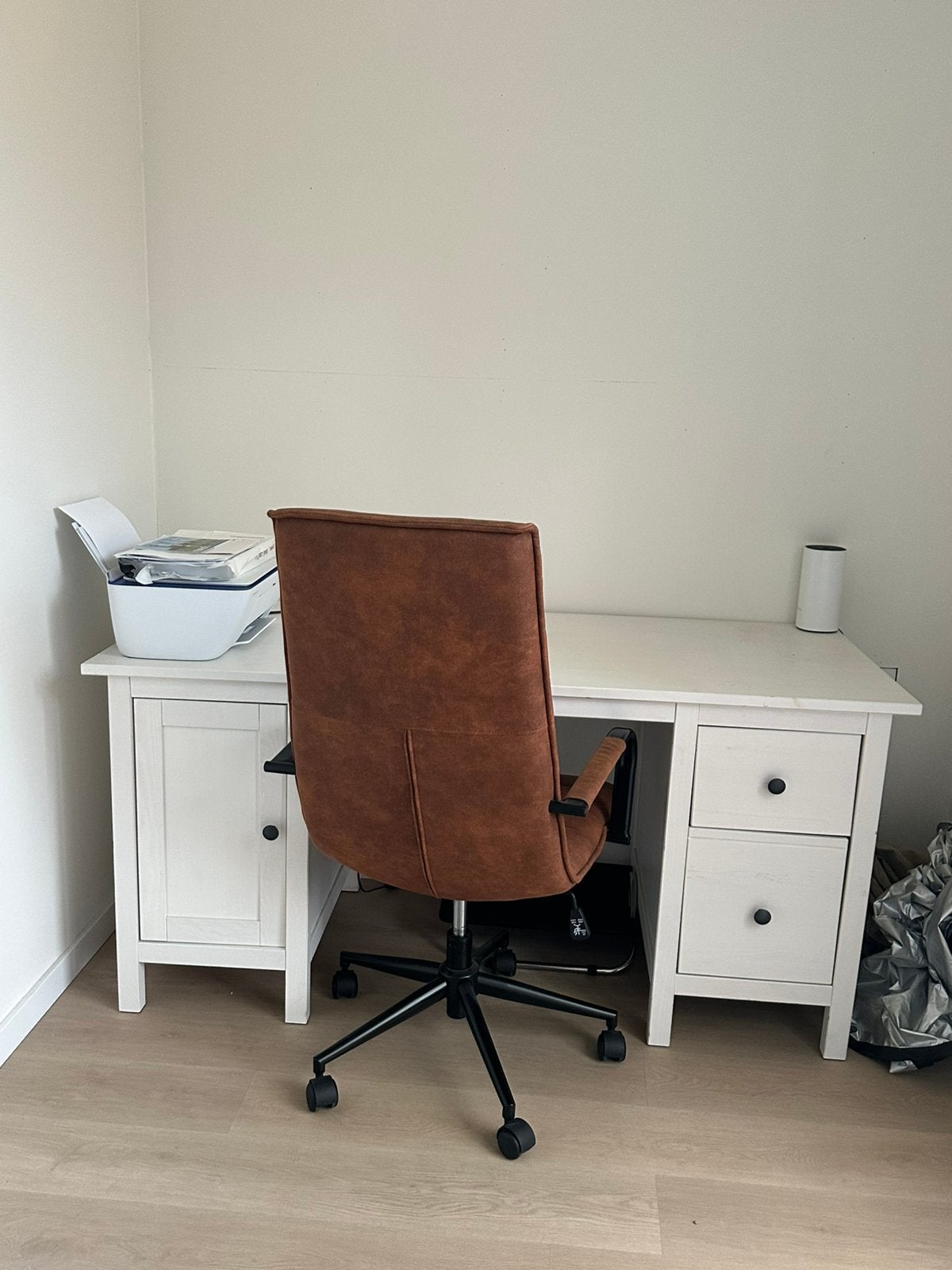 Desk Ikea hemnes White Wooden, Enlèvement, Comme neuf, IKEA, Blanc