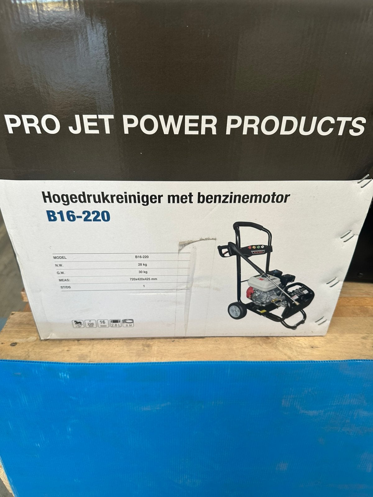 Hogedrukreiniger-Benzinemotor, Doe-het-zelf en Bouw, Ophalen, Nieuw