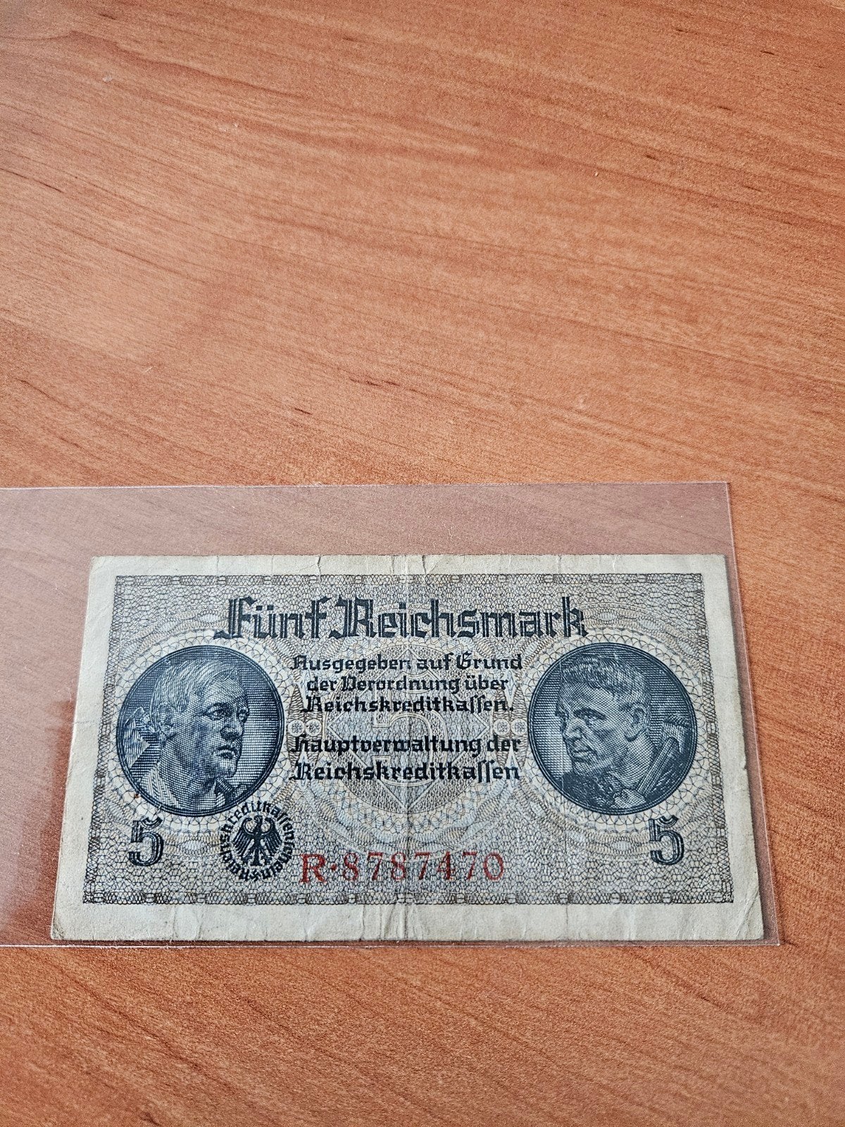 5 Reichsmark Duitsland WWII, Postzegels en Munten, Ophalen of Verzenden, Duitsland, Los biljet