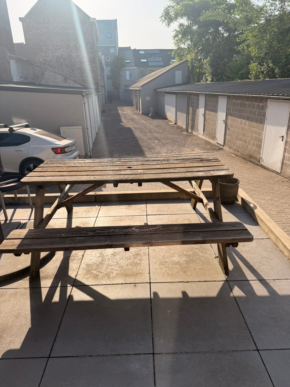 Picknic tafel, Ophalen, Gebruikt, Inklapbaar, Rechthoekig