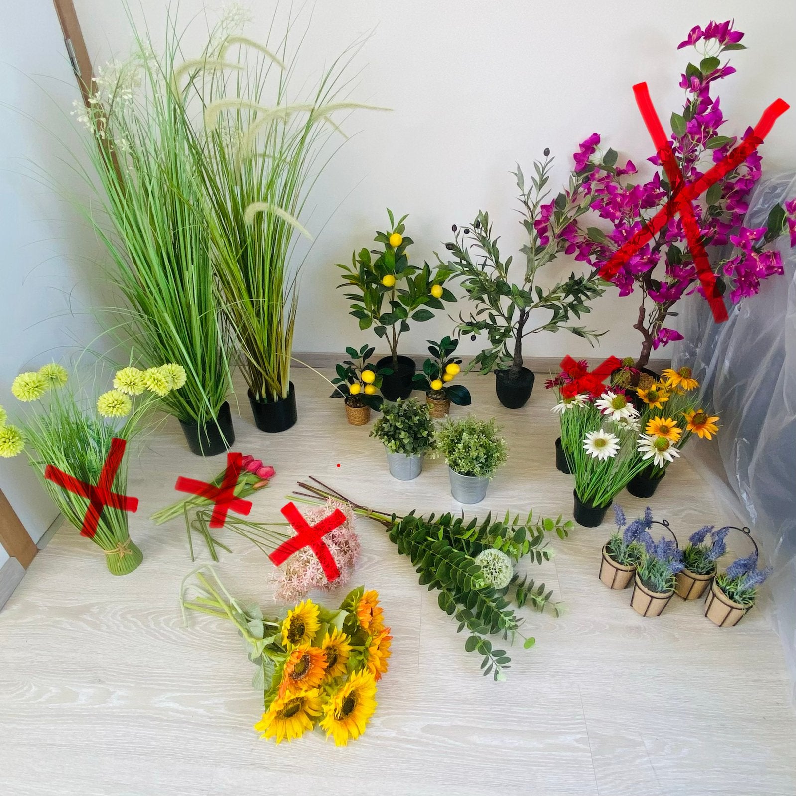 Kunstbloemen samen of apart te koop, Huis en Inrichting, Woonaccessoires | Kunstplanten en Kunstbloemen, Ophalen, Handgemaakt