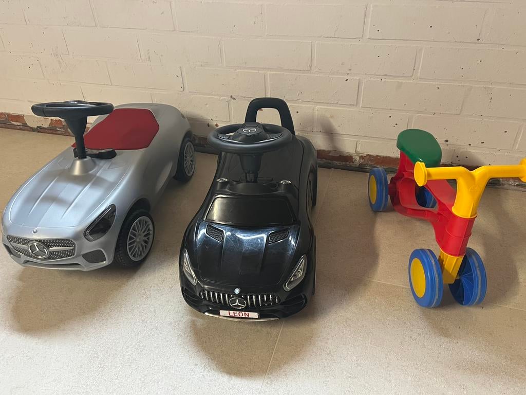 Mercedes auto + loopfietsje, Kinderen en Baby's, Speelgoed |Speelgoedvoertuigen, Ophalen, Zo goed als nieuw