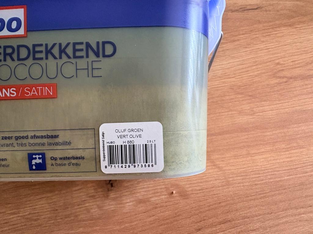 Peinture murale, Bricolage & Construction, Neuf, Moins de 5 litres, Peinture, Vert