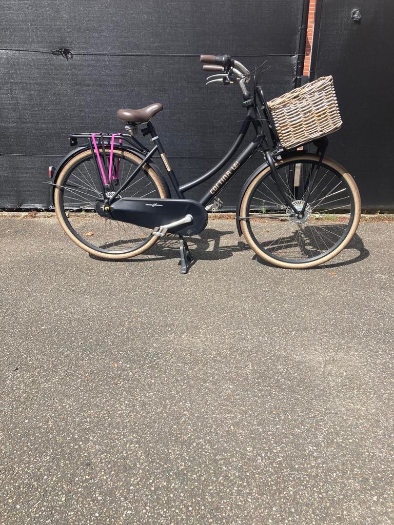 Cortina zwarte damesfiets, 47 tot 50 cm, Ophalen, Gebruikt, Versnellingen