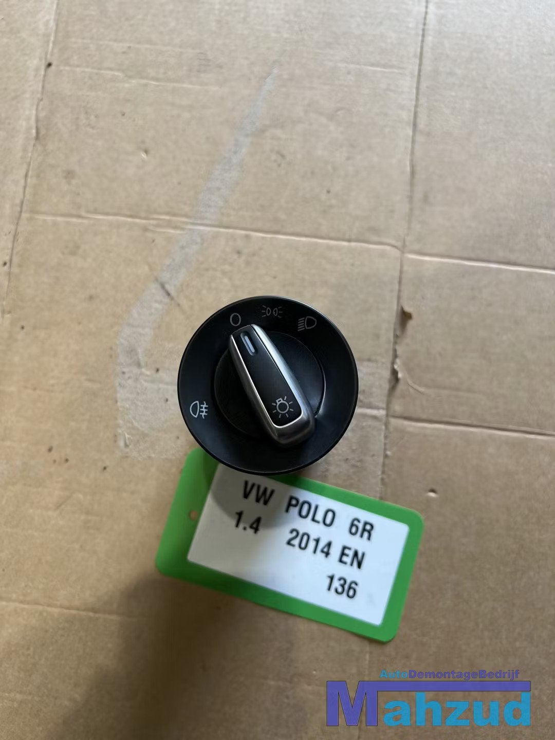 VW POLO 6R verlichting licht schakelaar 2009-2017, Volkswagen, Volkswagen AG, Vw@volkswagen.de, Utilisé