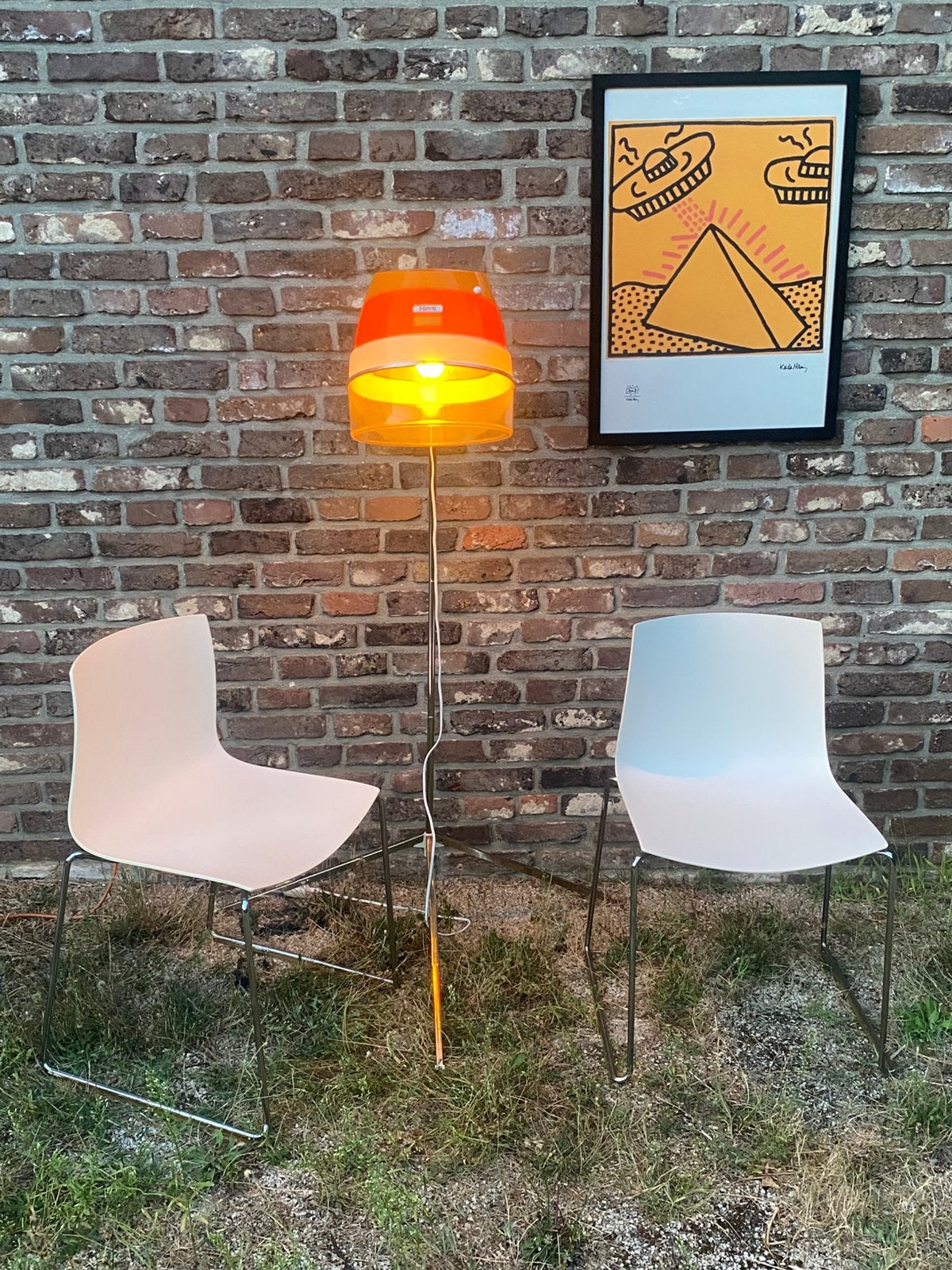 vintage retro haardroger / lamp (upcycling), Verzamelen, Ophalen of Verzenden, Huis en Inrichting