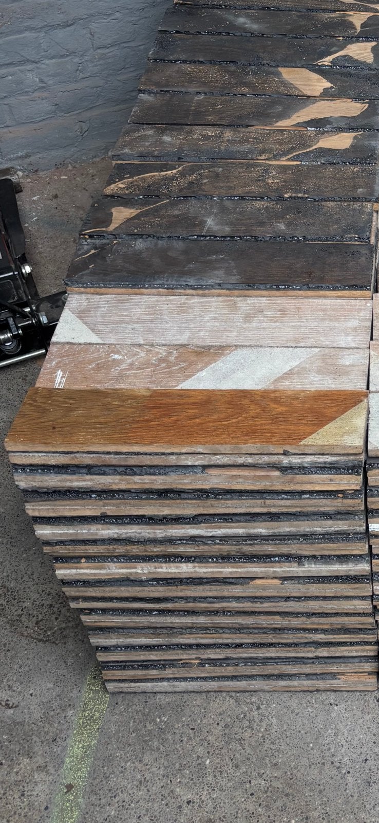 Parquet latte en chêne massif - Épaisseur 22mm - 47m2, Bricolage & Construction, Bois & Planches, Utilisé, Planche, Chêne, Moins de 200 cm