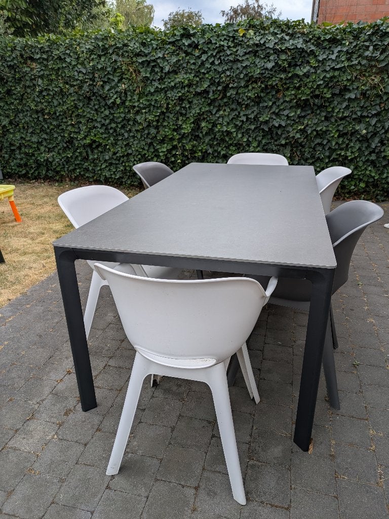 6 tuinstoelen, Tuin en Terras, Ophalen, Gebruikt, Kunststof