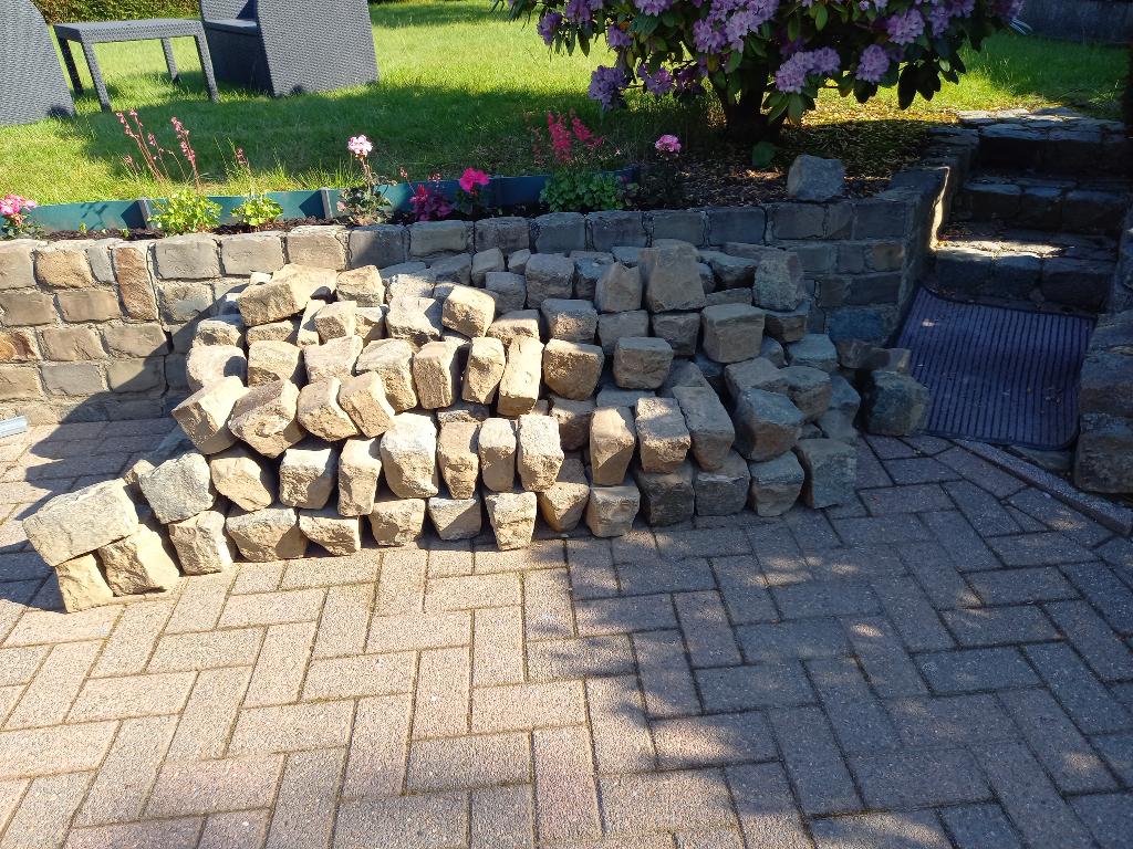 Moëllons anciens à vendre ( une centaine), Jardin & Terrasse, Gravier, Rochers & Caillasse, Gris, Enlèvement, Utilisé, Autres types
