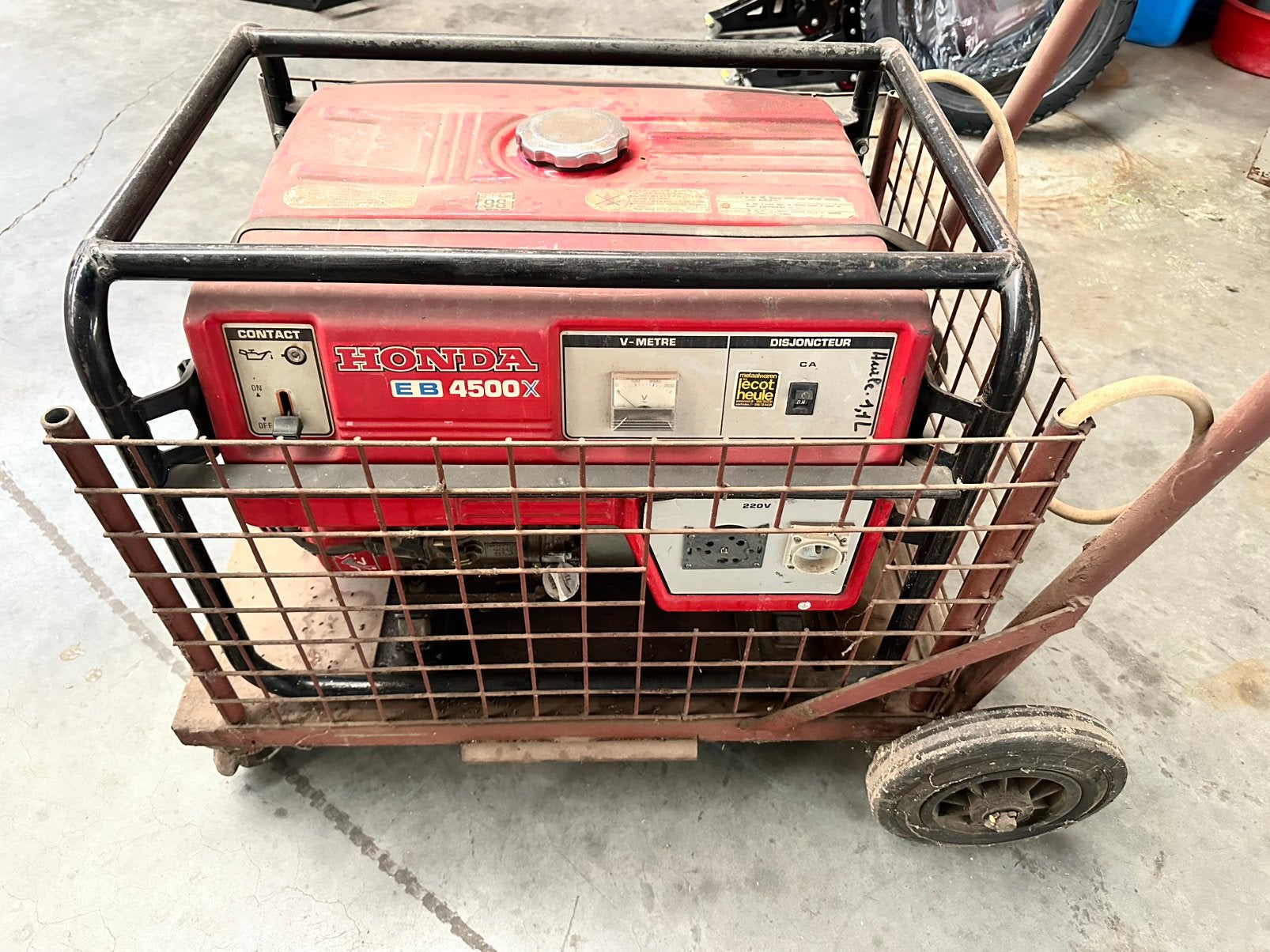 Groupe electrogene Honda EB 4500X, Bricolage & Construction, Générateurs, Enlèvement, Utilisé
