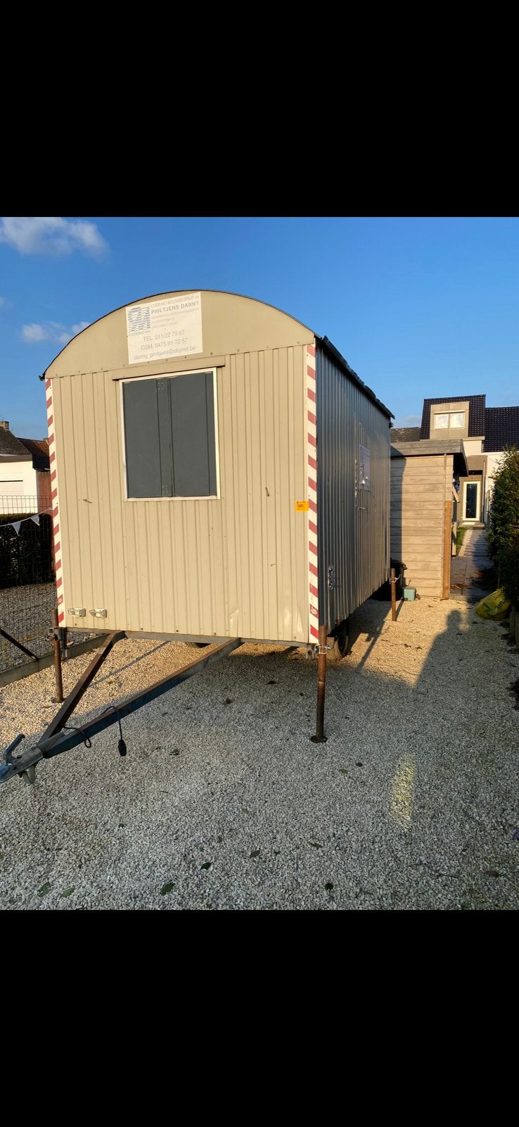 Werfkeet barak, Doe-het-zelf en Bouw, Bouwketen en Schaftketen, Ophalen, Zo goed als nieuw