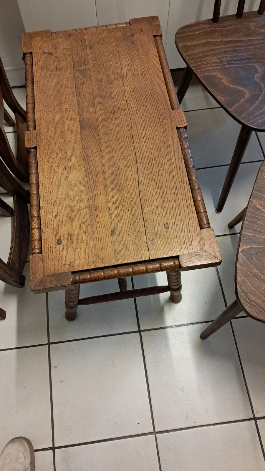 salontafel, Ophalen