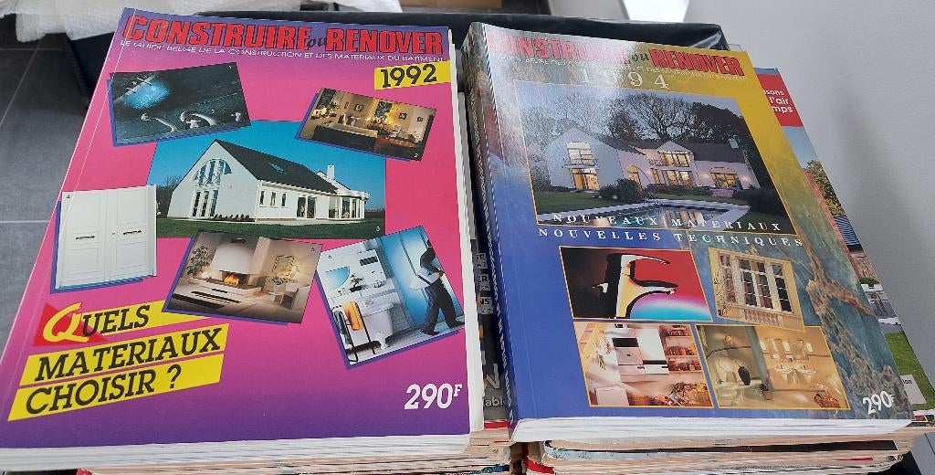 Vintage set met decoratie- en bouwtijdschriften, Ophalen