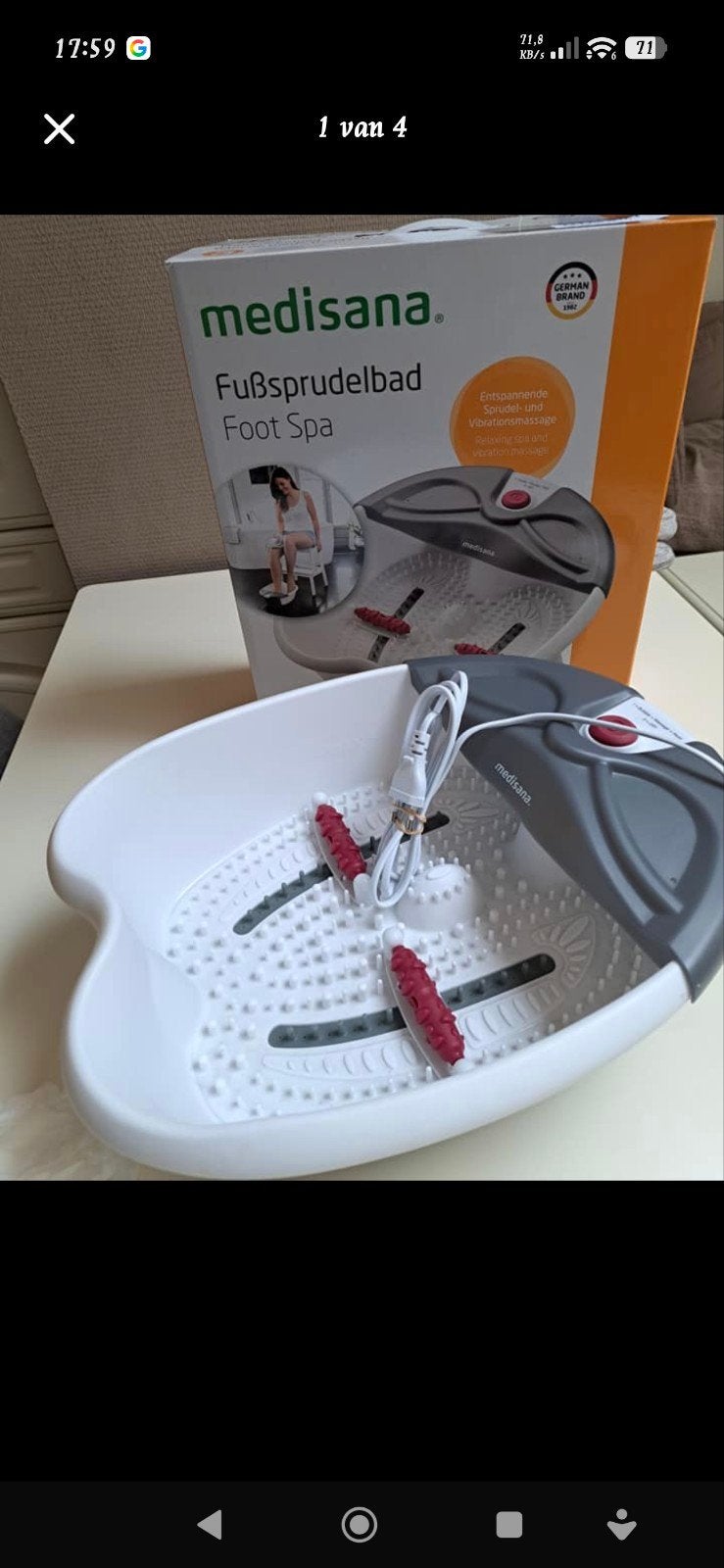 voet-bubbelbad SPA, Sports & Fitness, Enlèvement, Utilisé, Appareil