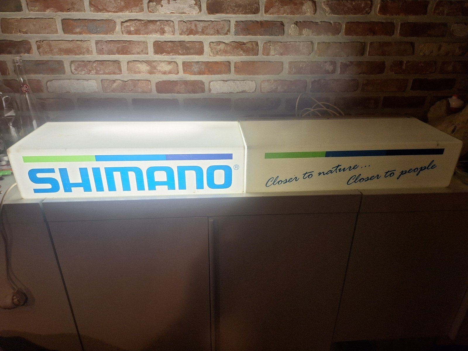 Vintage reclame verlichting Shimano, Vélos & Vélomoteurs, Vélos & Cyclomoteurs Autre, Enlèvement, Utilisé