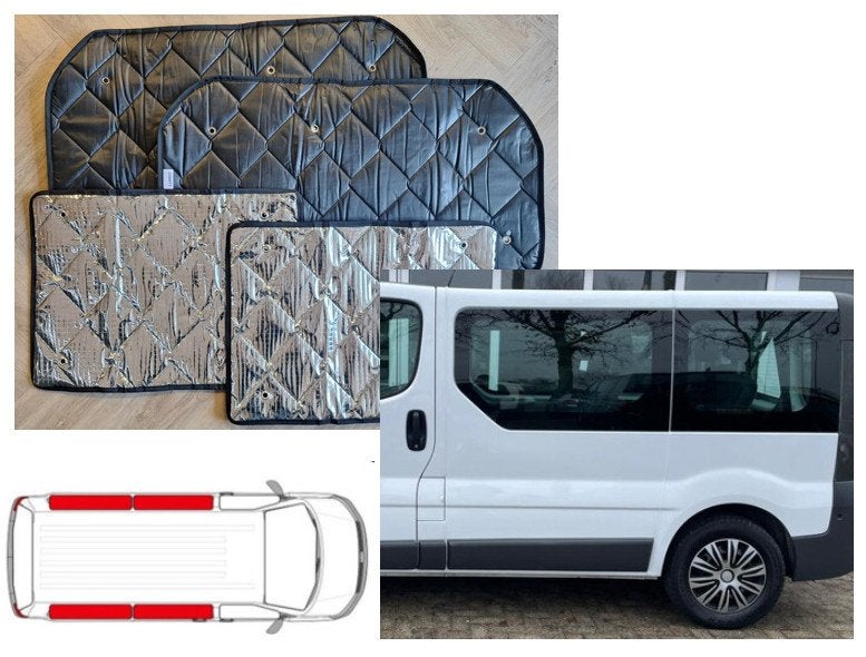 Raamisolatie Renault Trafic/Vivaro 2002-2014 (4 delig, Caravanes & Camping