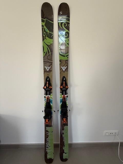 Skis rando Blizzard Kabookie 187 + Kingpin 13 + peaux Coltex, Ophalen, Overige merken, 180 cm of meer, Gebruikt