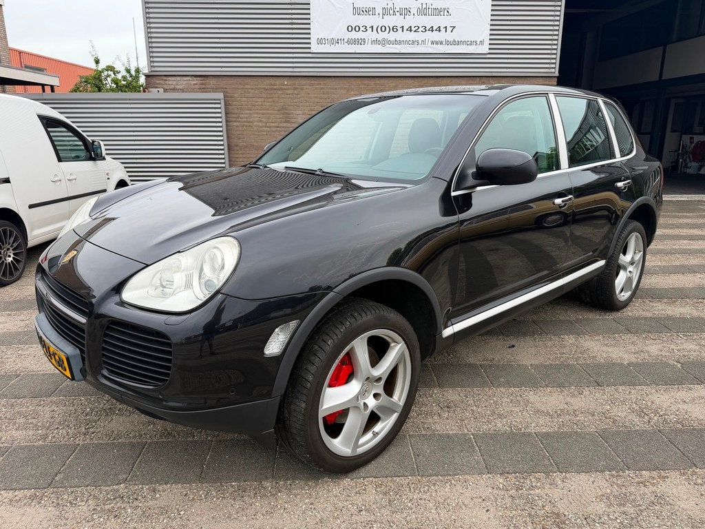 Porsche Cayenne 4.5 Turbo dealer onderhouden NAP, Automaat, Gebruikt, 8 cilinders, Zwart