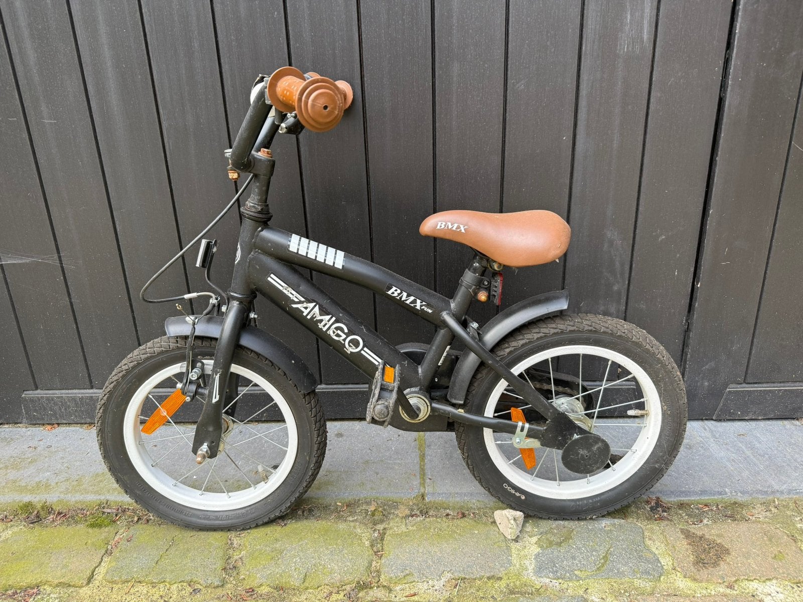 Kinderfietsje 14 inch, Ophalen, Terugtraprem, Zijwieltjes, Minder dan 16 inch