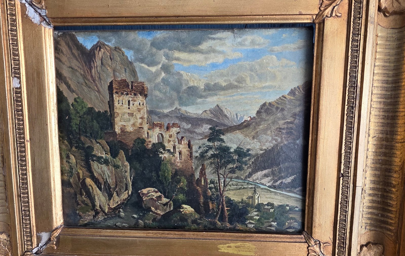 Schilderij, Enlèvement, Peint à la main, Peinture à l'huile, Paysage