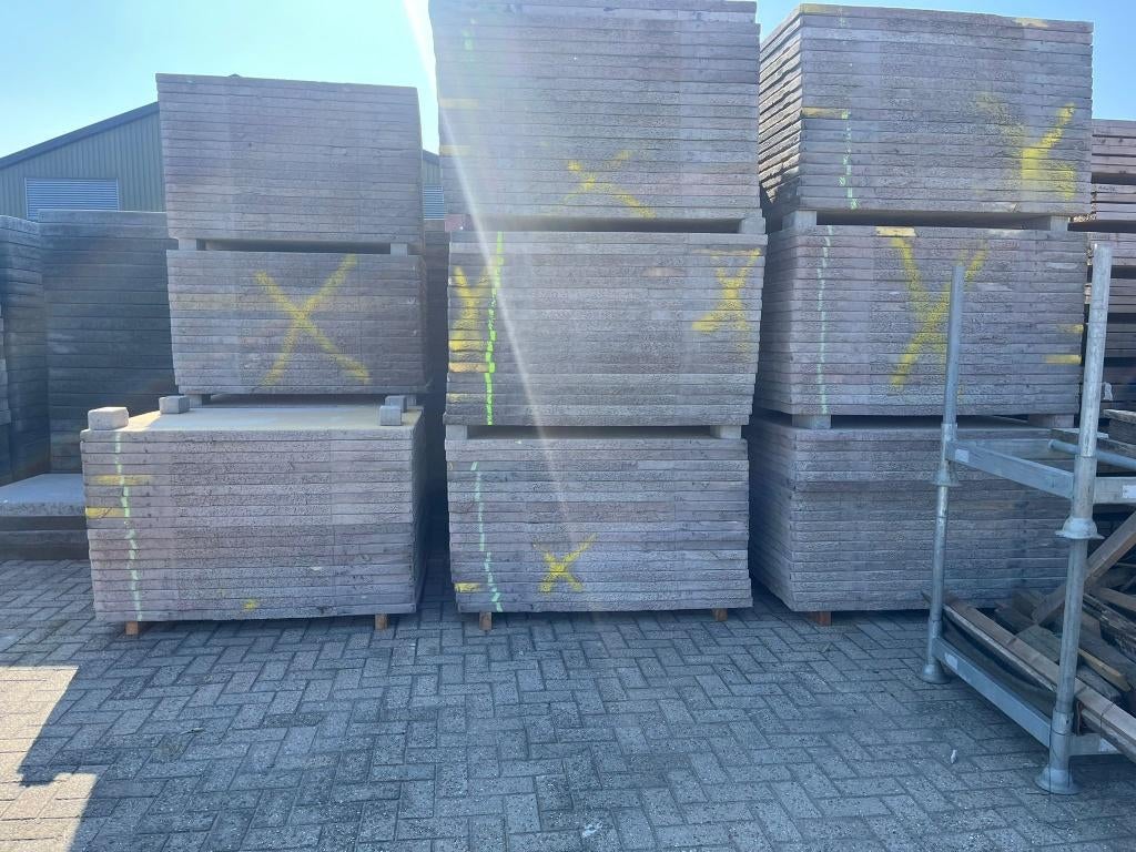 bouwschotten | schoeiing | vlonders | houten schotten |, Tuin en Terras, Ophalen, Gebruikt, Hout