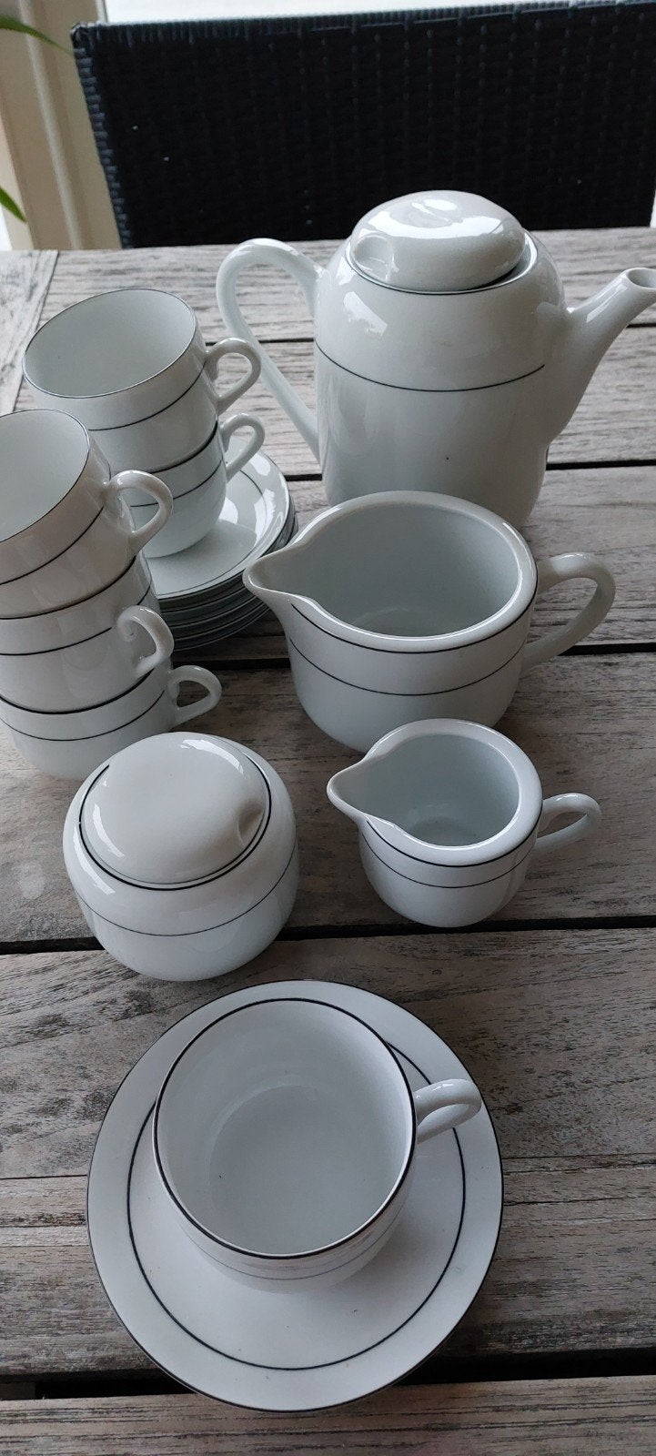koffieservies, Ophalen